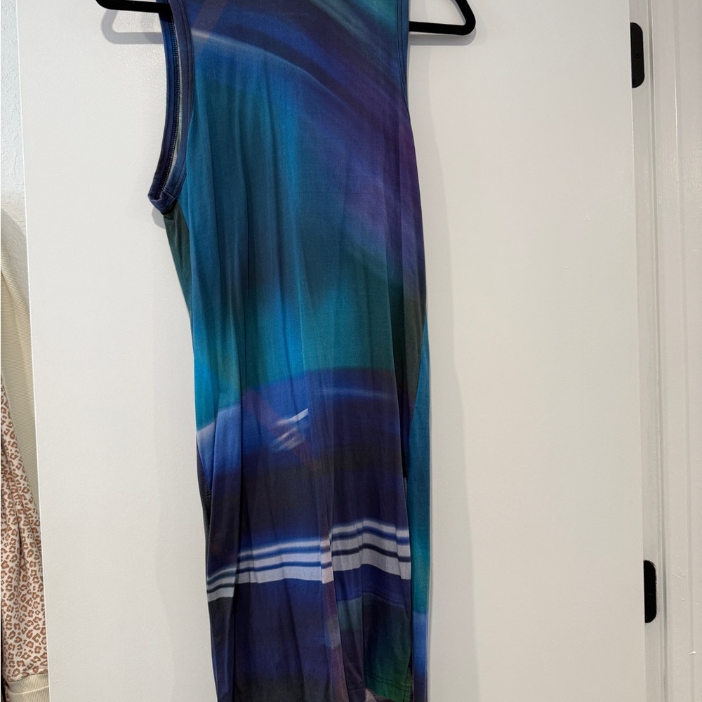 Y-3 Blue and Purple Sheath Dress